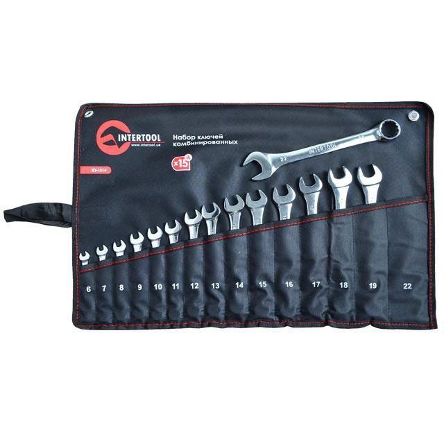 Набір комбінованих ключів INTERTOOL XT-1514, 15 шт., фото 1