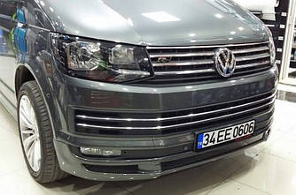 Губа спідниця накладка передній бампер VW T6 стиль 1