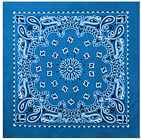 Бандана большая синяя с белым классическим рисунком BANDANA 70х70 см