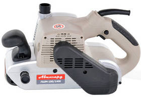 Стрічкова шліфувальна машина Авангард ЛШМ-100/1400, 1400 Вт, підключення пилососа, швидка заміна щіток