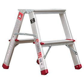 Стрем'янка алюмінієва двостороння INTERTOOL LT-1102, 2 ступені, висота 440мм