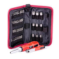 Викрутка реверсивна з комплектом насадок і трещеткой INTERTOOL VT-1048, фото 5