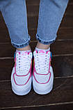 Кросівки жіночі Air Max Force 1 White Shadow Peach Black Київ, фото 6