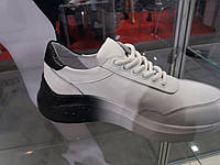 Білі шкіряні натуральні базові кросівки зі стильним декором, якісні кросівки жіночі шкіра Італія Укр