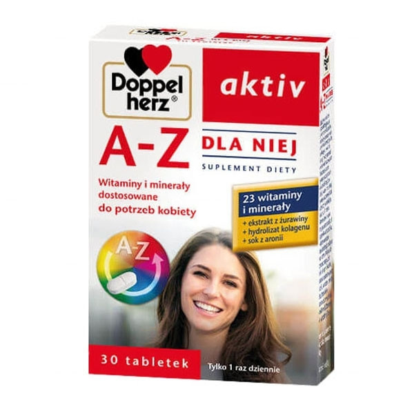 Doppelherz Aktiv A-Z Вітамінно-мінеральний комплекс для жінок , 30 таблеток