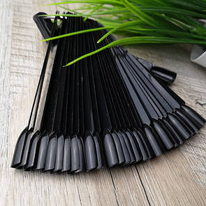 Тіпси на кільці чорні, квадратні 50 шт