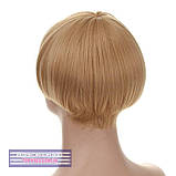 Перука боб-каре з термоволосся 180℃ Alison AT світло-русявий із пшеничним колір, фото 5