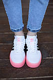 Кросівки жіночі Samba rose білі з рожевою підошвою Київ, фото 6