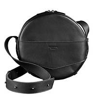 Жіноча шкіряна сумка-рюкзак Maxi (чорний)