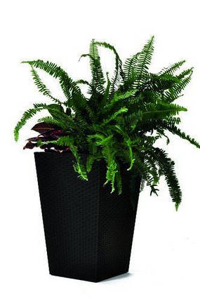 Горщик для рослин Keter Rattan Planter M (medium) 55,4 л, фото 1