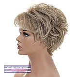 Перука пишна зачіска з термоволосся 180℃ Amelia AT мелірування сивий колір, фото 4