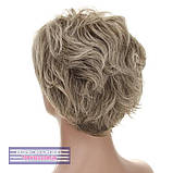 Перука пишна зачіска з термоволосся 180℃ Amelia AT мелірування сивий колір, фото 5