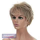 Перука пишна зачіска з термоволосся 180℃ Amelia AT мелірування сивий колір, фото 3