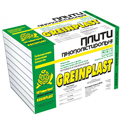 Плити пінополістирольні Greinplast 25 Eko EPS 30 Пінопласт Грейнпласт 25 Еко