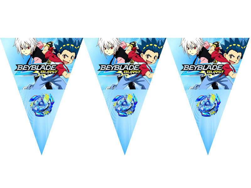 Вимпела (з 3-кутних прапорців) вимпели "Бейблейд" малотиражні видання-