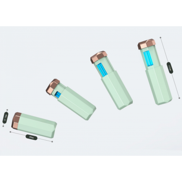 Портативний ультрафіолетовий санитайзер УФ-Стерилізатор Mini UVC Sanitizer ментоловий, фото 1