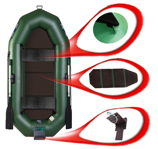 Aqua Storm MA260Dt_Sk_Ps човен Шторм 260 з транцем, книжкою і пересувними сидіннями