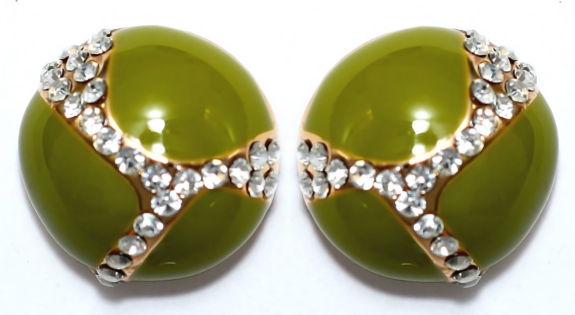 Сережки-гвоздики. Позолота. Камені: циркон. Діаметр: 13 мм.