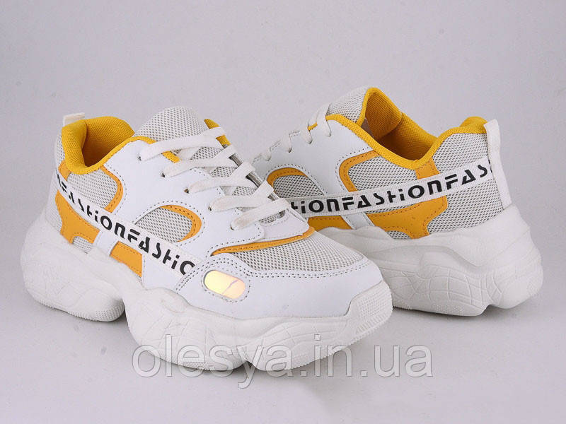 Підліткові білі модні кросівки Violeta Розміри 40 41 Суперлегкі!, фото 1