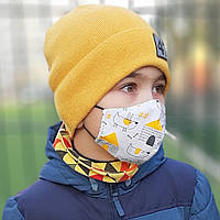 Детская маска защитная трехслойная многоразовая. Видео обзор. Мягкая резинка