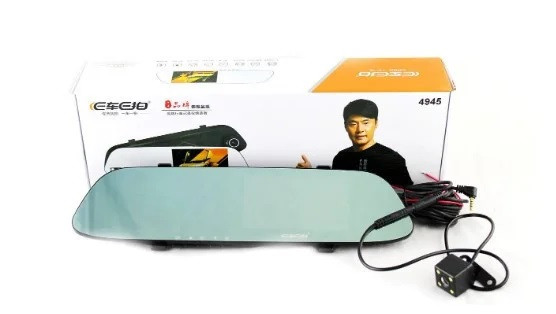 DVR A29 touchscreen HD1080 дзеркало з двома камерами