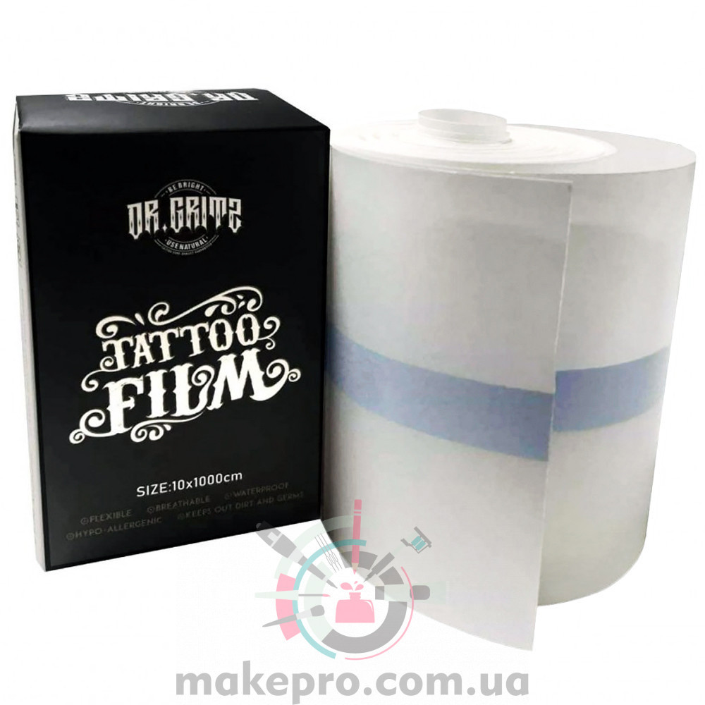 Плівка для загоєння тату Dr. Gritz Protective Tattoo Aftercare Film 10 см х 10 м (рулон), фото 1