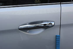 Хром накладки на ручки Hyundai Santa Fe 2012-2017 (Autoclover/Корея/B900)