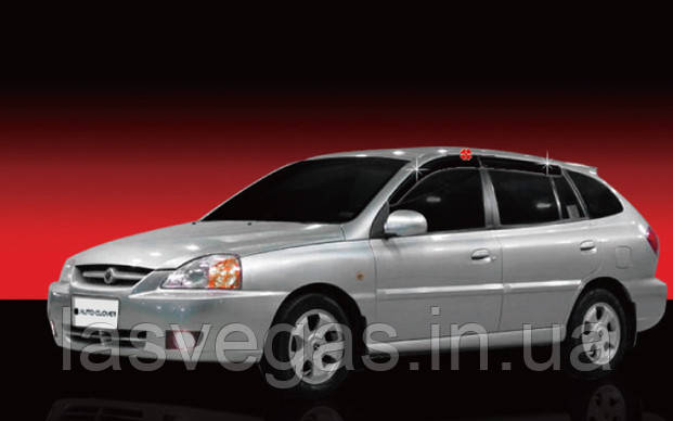Дефлектори вікон (вітровики) Kia Rio (универсл) 2000-2005 (Autoclover/Корея), фото 1