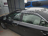 Вітровики з хром, дефлектори вікон Toyota Camry 50 2011-2017 (HIC), фото 2