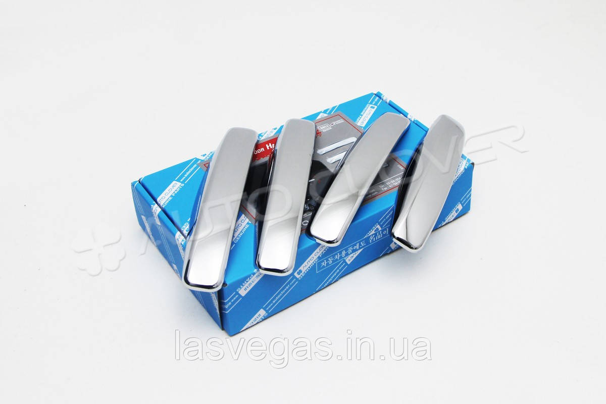 Хром накладки на ручки Renault Duster 2011-2017 Autoclover (B852), фото 1