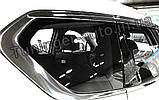 Дефлектори вікон (вітровики) хромовані Hyundai Santa Fe 2018- (Autoclover/Корея) D997, фото 9
