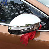 Хром накладки на зеркала Kia Sportage 2016- (Autoclover D862), фото 3