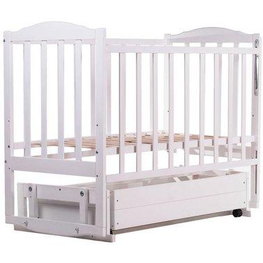 Ліжечко дитяче Babyroom Зайченя Z301 маятник, ящик біла