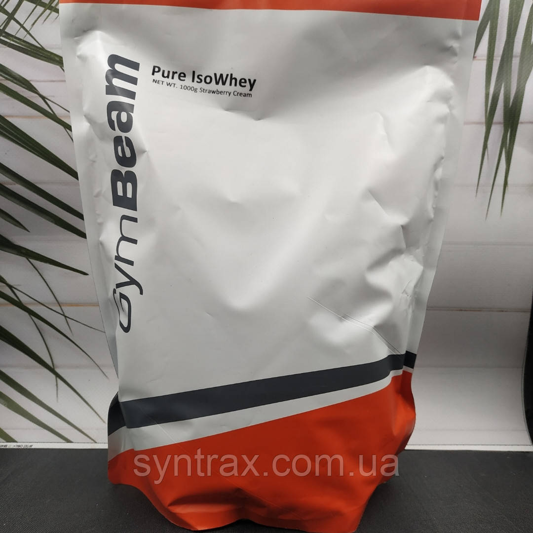 GymBeam Pure IsoWhey 1kg, ізолят без лактози lastose free Isolate