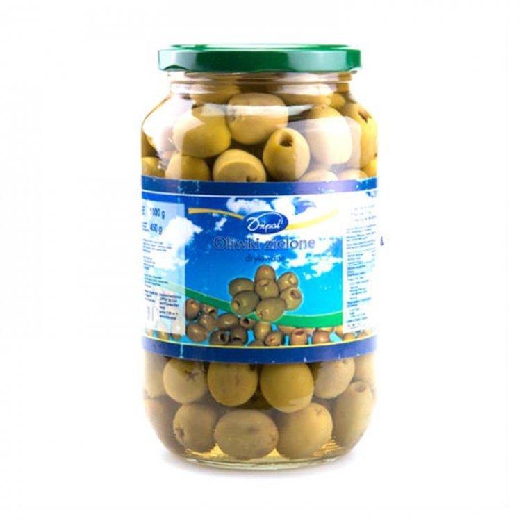 Оливки зелені без кісточки Dripol 1 кг