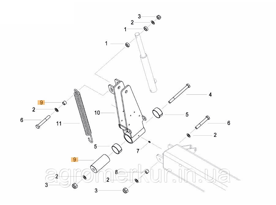 Вставка металева AC870348 Kverneland