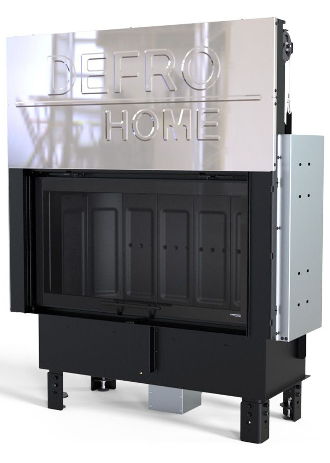 Камінна топка DEFRO HOME INTRA LA G Гільйотина (Чорний шамот), фото 1