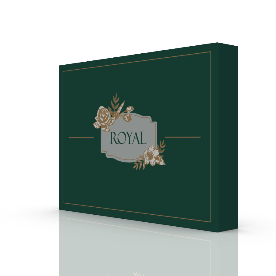 Подарункова коробка для постільної білизни 450х320х70 мм. ROYAL