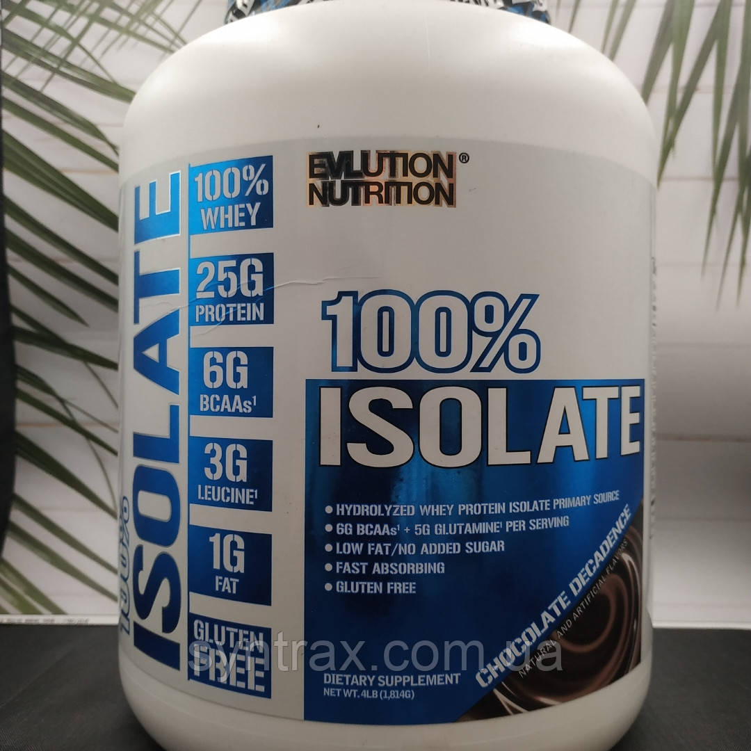 EVLution Nutrition 100% Isolate 1.8 kg, протеин изолят