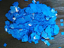 Аксесуари для свята конфеті квадратики 5мм синій 100 грам
