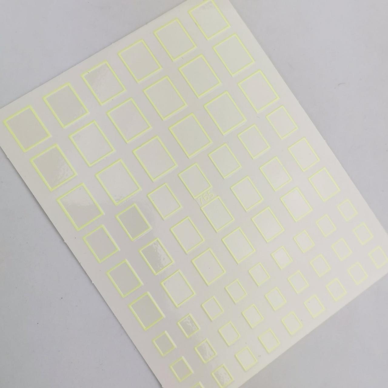 Гнучкі наклейки для нігтів Joyful Nail №765 (жовті)