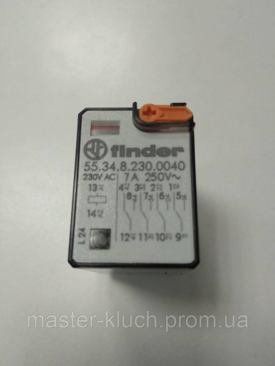 Реле проміжне Finder 55.34.8.230.0040 7A 230V AC