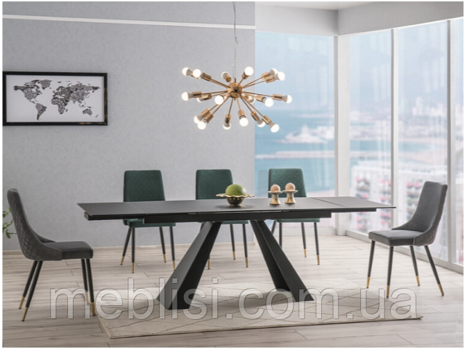 Стіл розкладний SALVADORE чорний мат 160 (240)х90 (Signal)