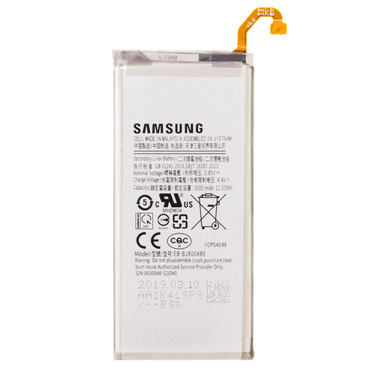 Акумулятор (АКБ батарея) Samsung EB-BJ800ABE J600 Galaxy J6 2018, A600 Galaxy A6, J810 Galaxy J8 3000 mAh