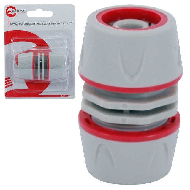 Муфта-штуцер ремонтно-з'єднувальна для шланга 1/2" INTERTOOL GE-1113
