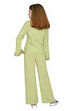 Костюм дитячий для дівчинки брючний М-156-138 розмір 140 салатовий тм "Попелюшка", фото 2