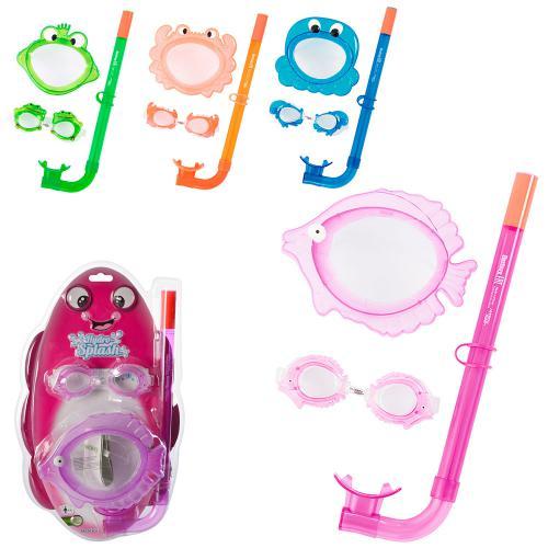 Дитячий набір для плавання Bestway 24019 від 3 до 6 років маска трубка окуляри