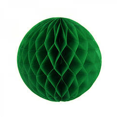 Паперовий шар стільники 25 см (зелений)