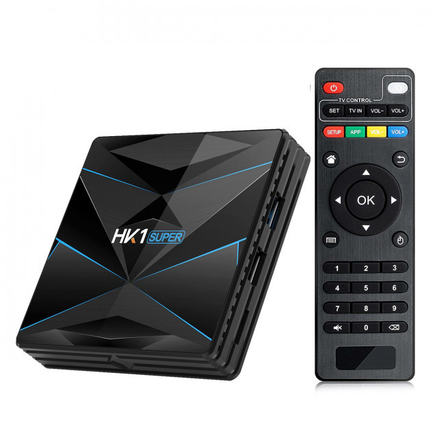 Смарт приставка HK1 Super 4/32GB Android 9.0, Smart TV Box, Медиаплеер - фото 7 - id-p1177464283