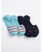 1, Набор хлопковых женских нескользящих носков Гап Gap no-show socks 2-Pack Оригинал